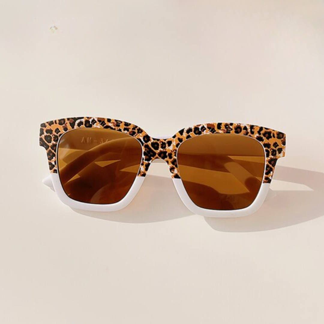 Girls Leopard Print Sunglasses