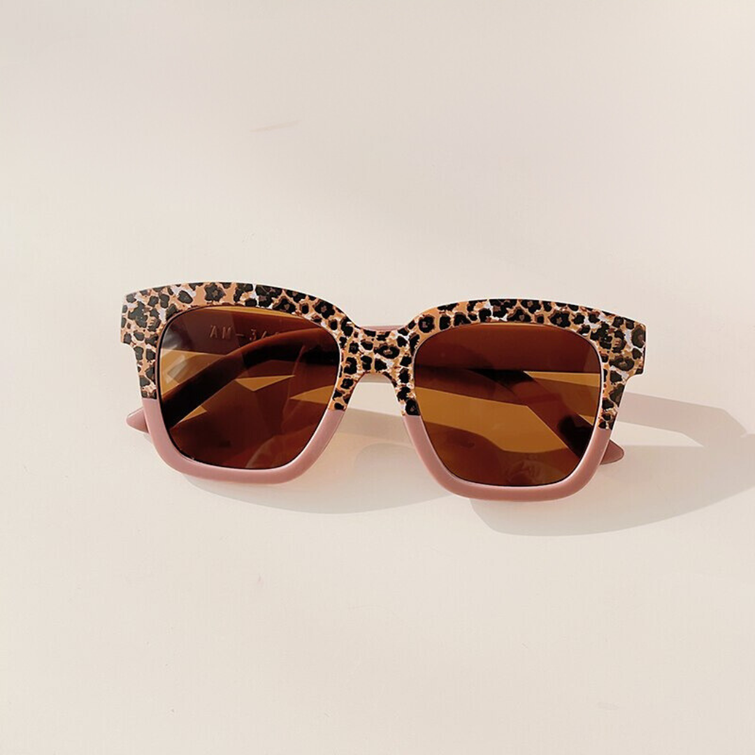 Girls Leopard Print Sunglasses