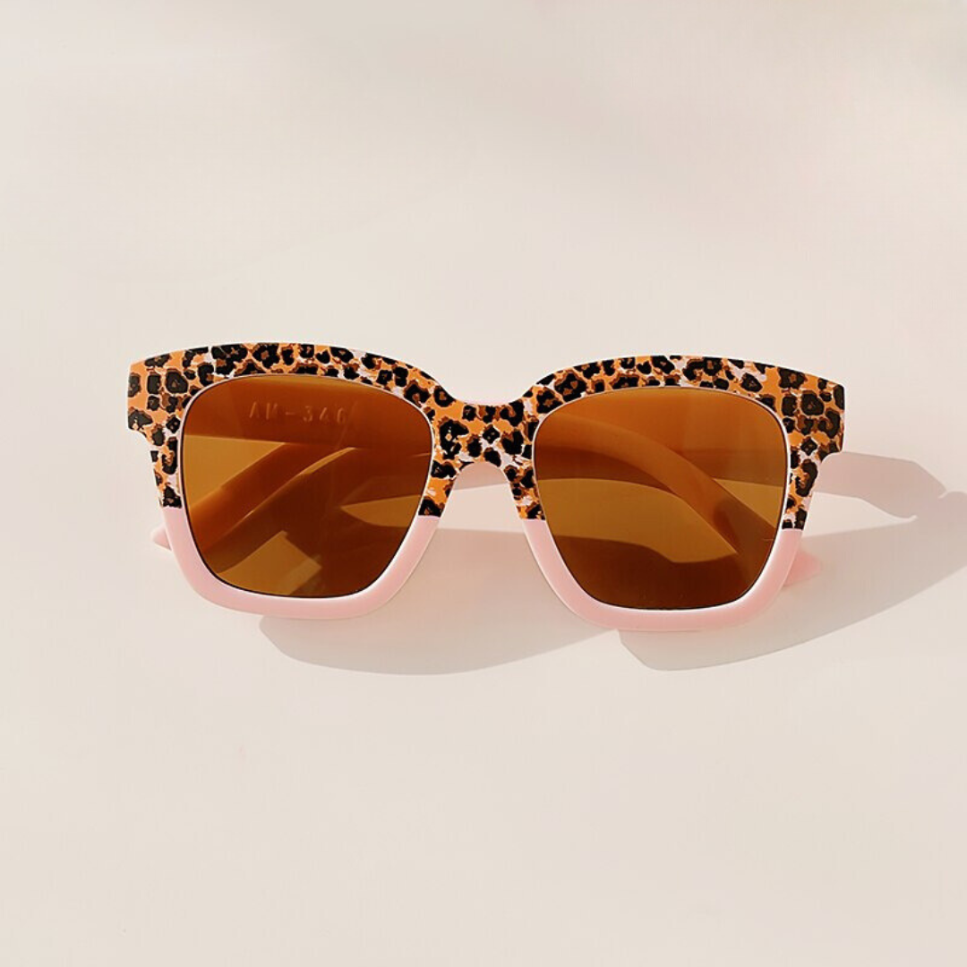 Girls Leopard Print Sunglasses