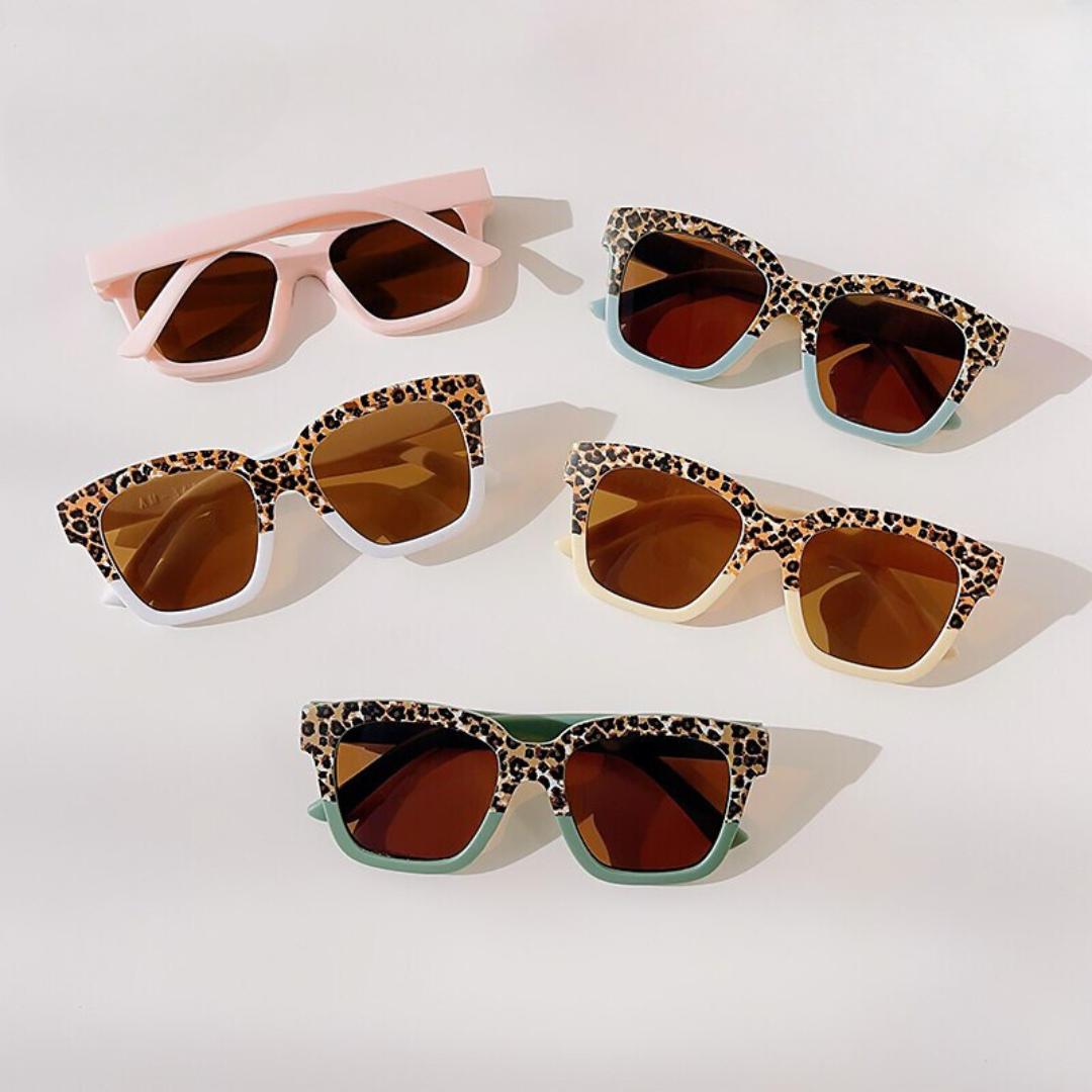 Girls Leopard Print Sunglasses