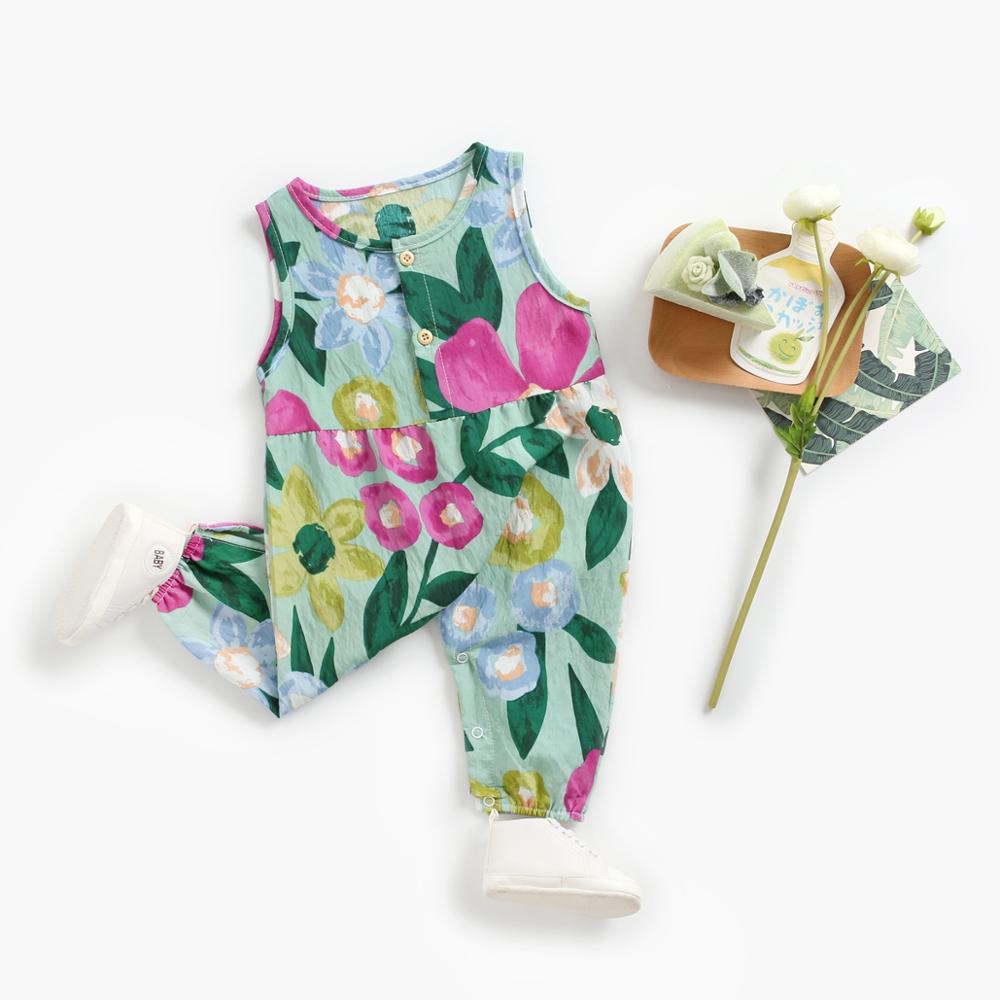 Sleeveless Summer Floral Jumpsuit