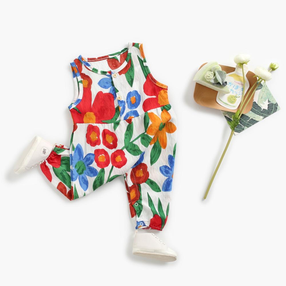 Sleeveless Summer Floral Jumpsuit