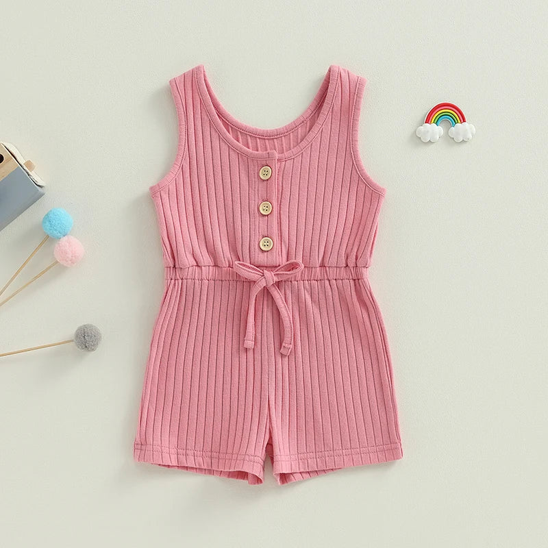 Solid Sleeveless Jumpsuit