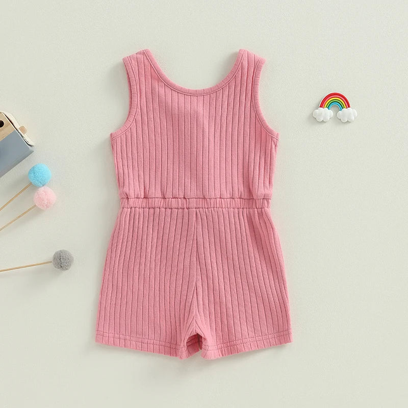 Solid Sleeveless Jumpsuit