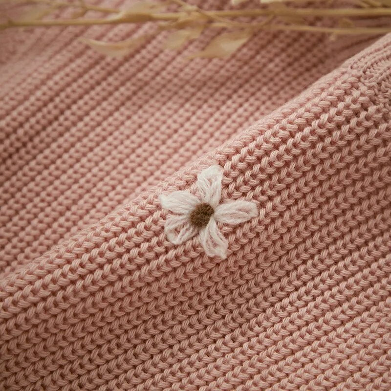 Flower Knit Sweater