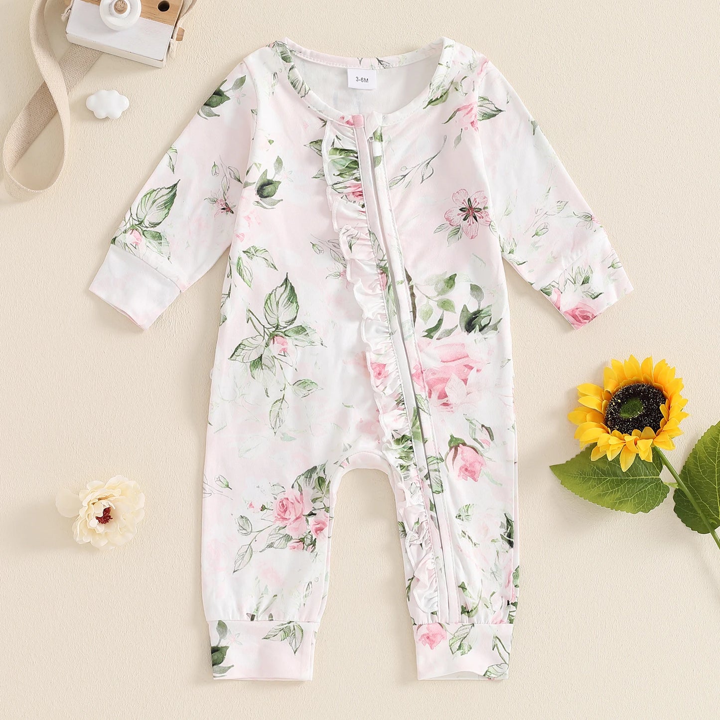 Floral Zip Up