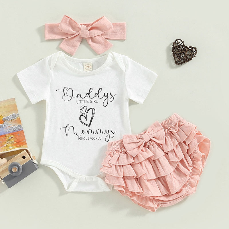 "Daddy's little girl and Mommy's whole world" princess set