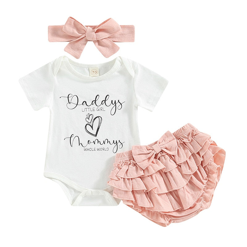 "Daddy's little girl and Mommy's whole world" princess set