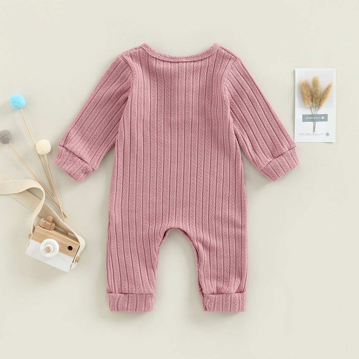 Solid O-Neck Jumpsuit