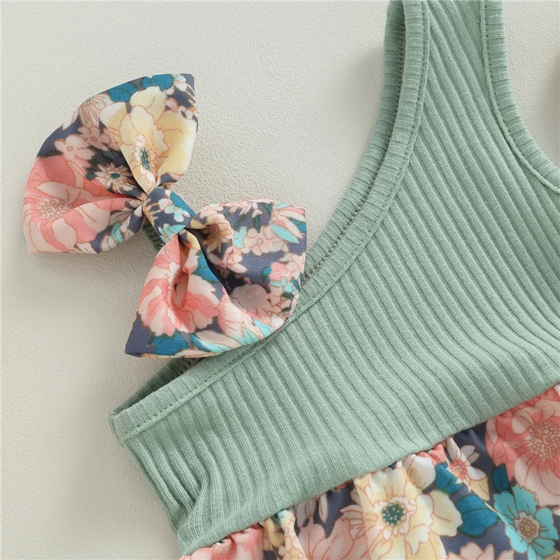 Summer Floral One Shoulder Romper