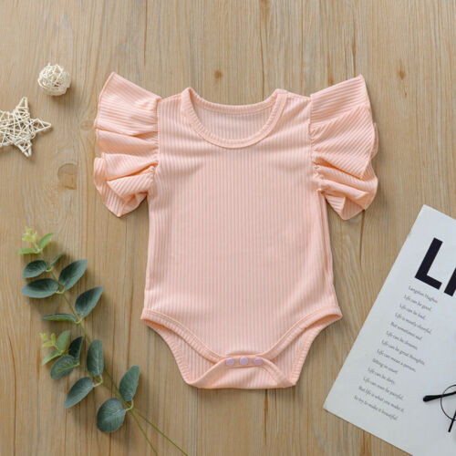 Ruffle Flare Sleeve Romper