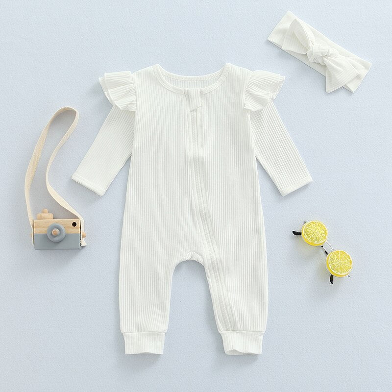 Long Sleeve Zipper Jumpsuit
