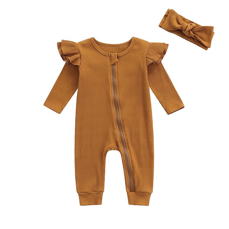 Long Sleeve Zipper Jumpsuit