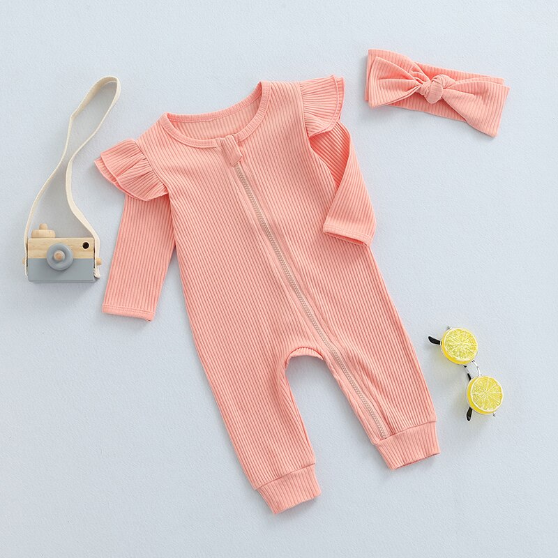 Long Sleeve Zipper Jumpsuit