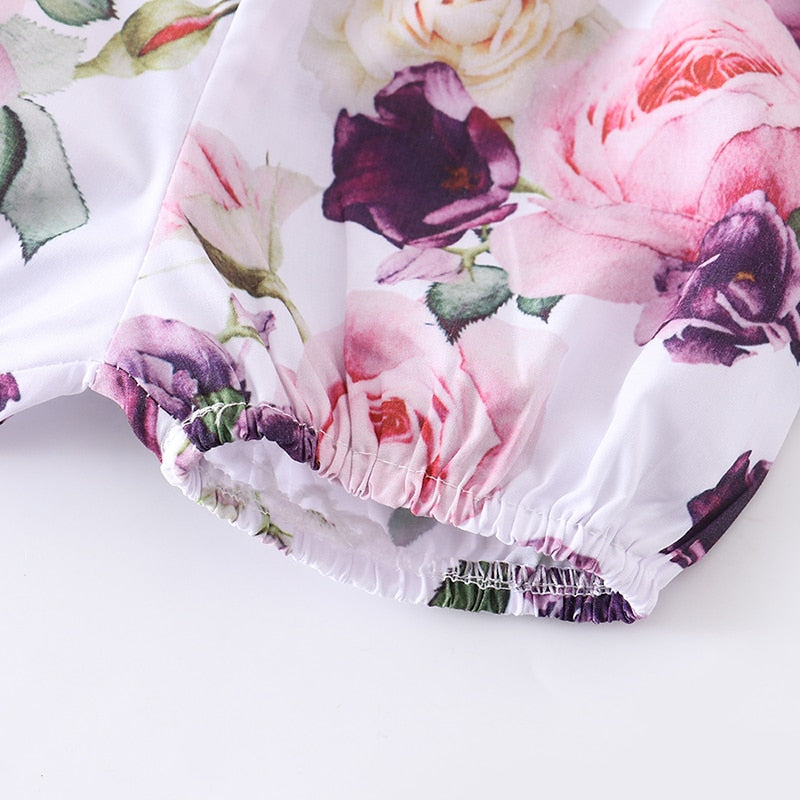 Romper Flower Suspender Set (3 colors)
