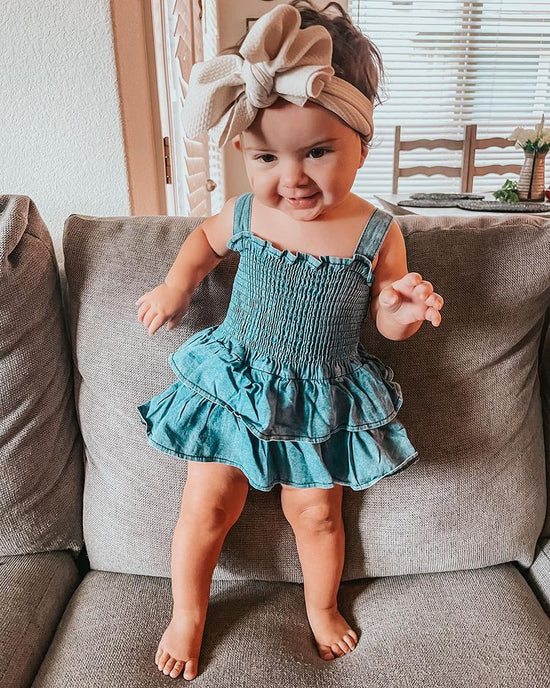 Denim Romper Dress