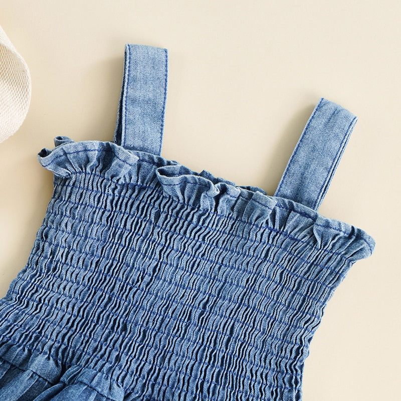 Denim Romper Dress