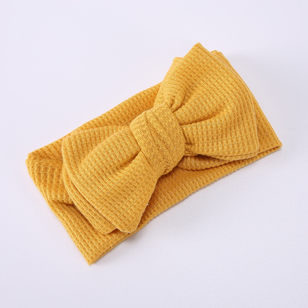Bow Wrap Headband & Baby Hats