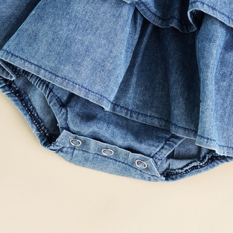 Denim Romper Dress
