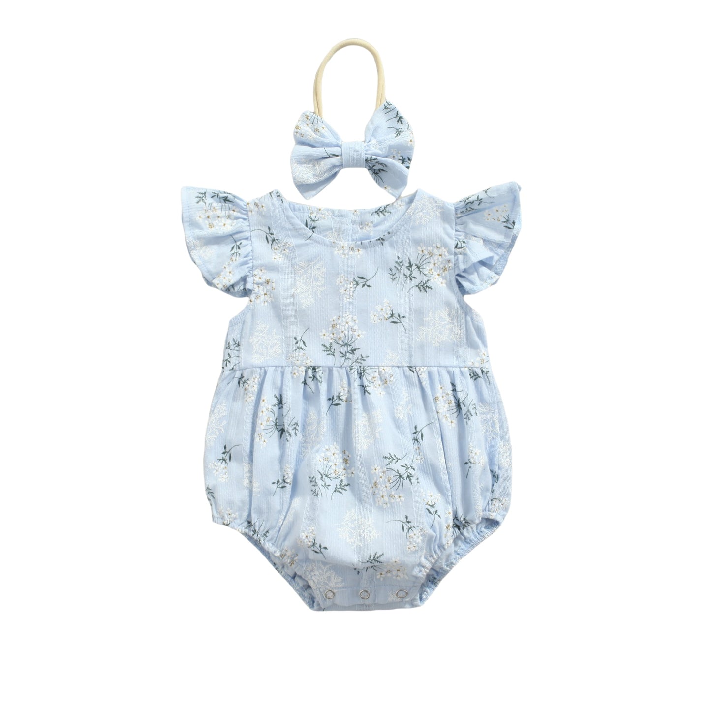 Ruffle Short Sleeve Romper