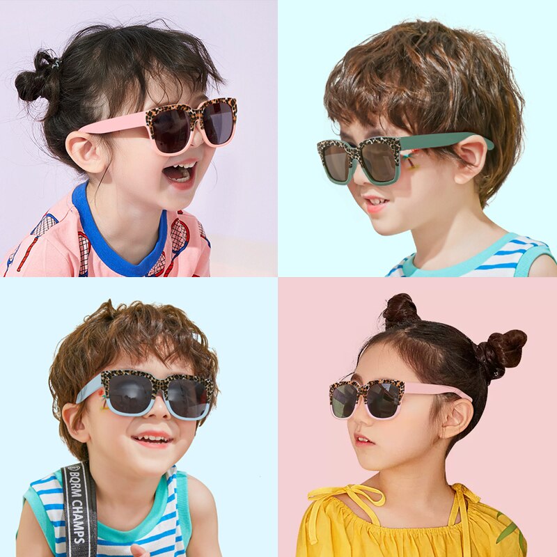 Girls Leopard Print Sunglasses