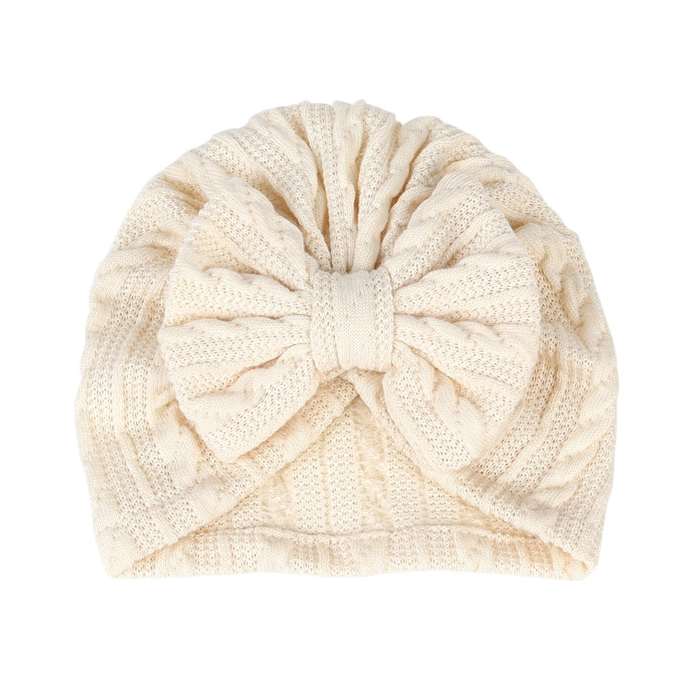 Bow Wrap Headband & Baby Hats