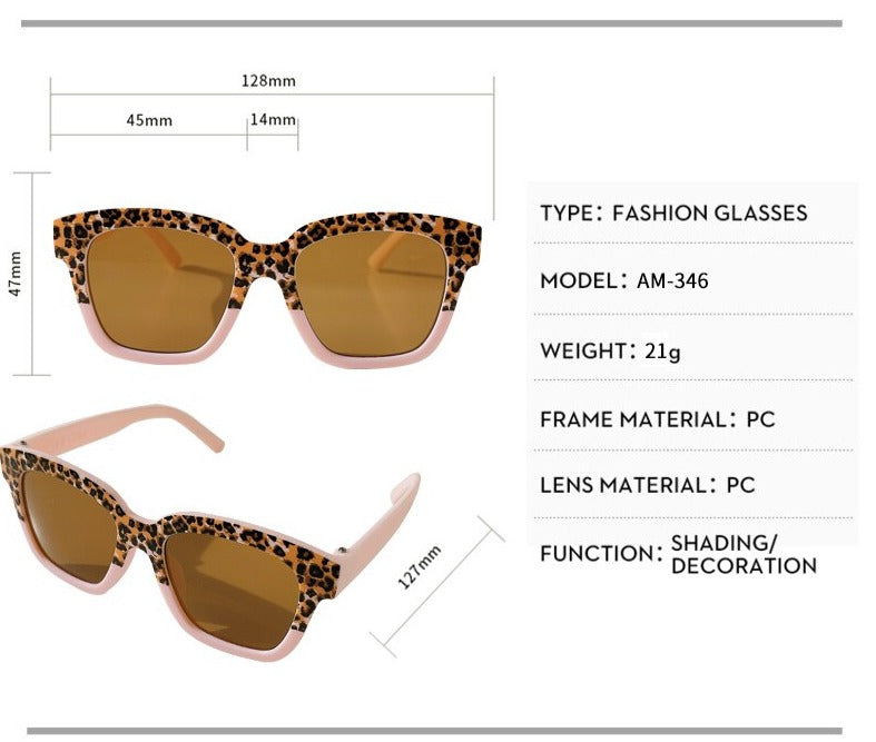 Girls Leopard Print Sunglasses