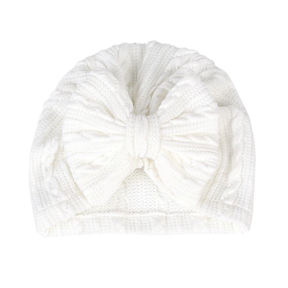 Bow Wrap Headband & Baby Hats