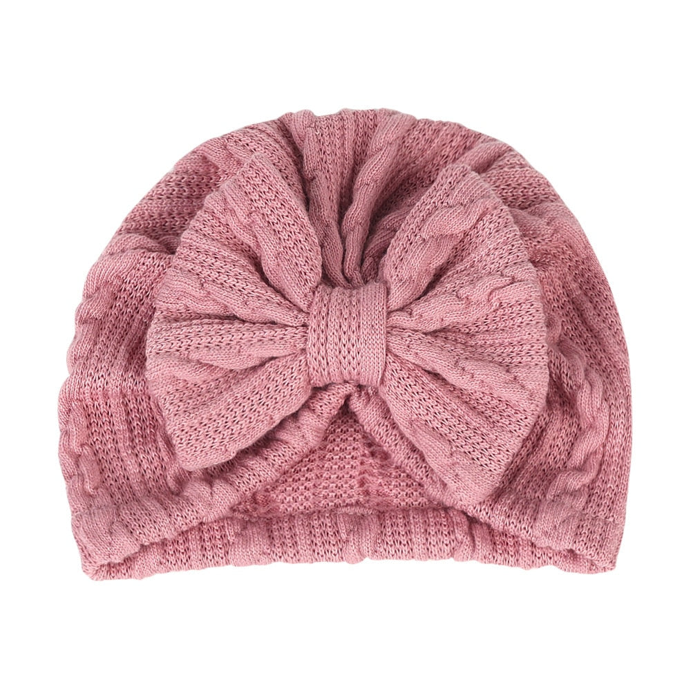Bow Wrap Headband & Baby Hats