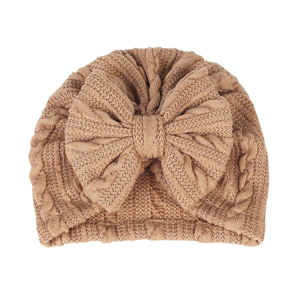 Bow Wrap Headband & Baby Hats