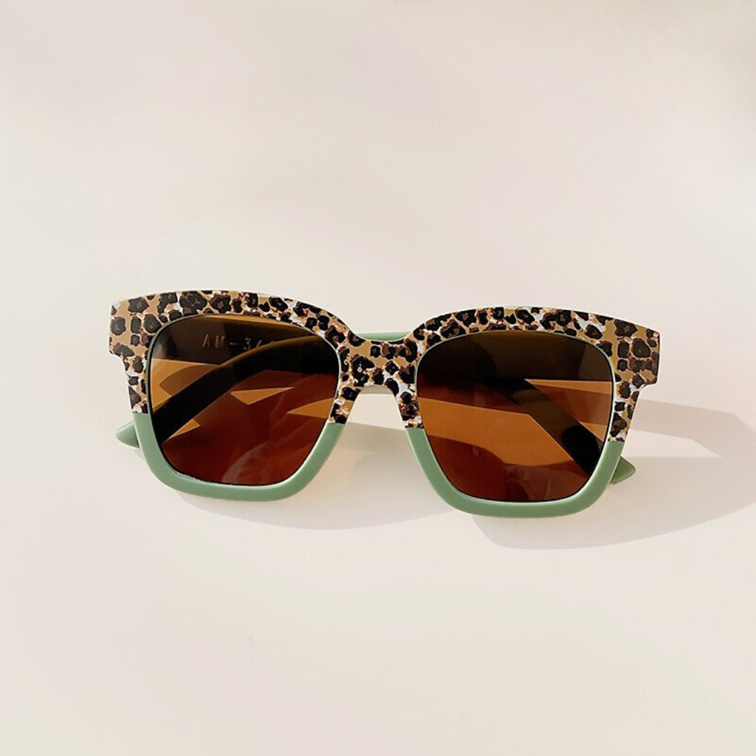 Girls Leopard Print Sunglasses
