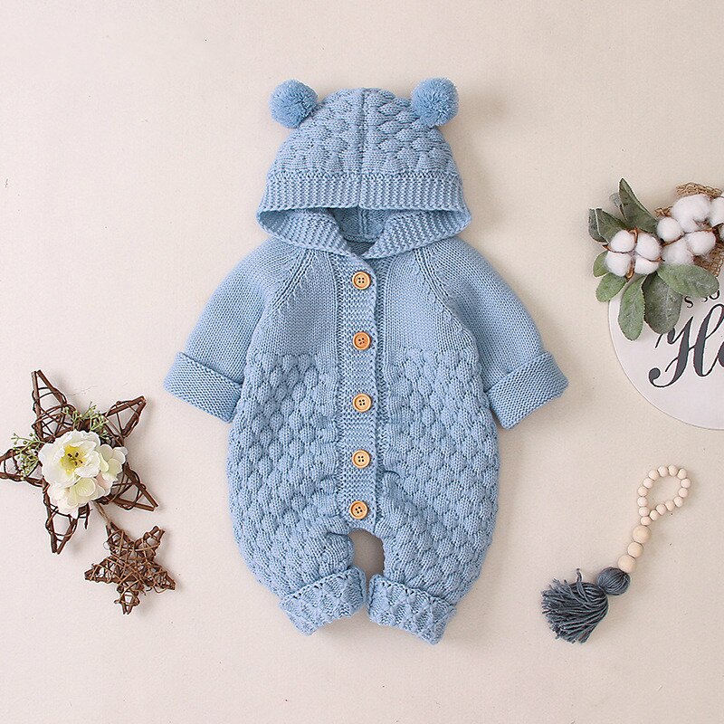 Baby Bear Knitted Jumpsuit