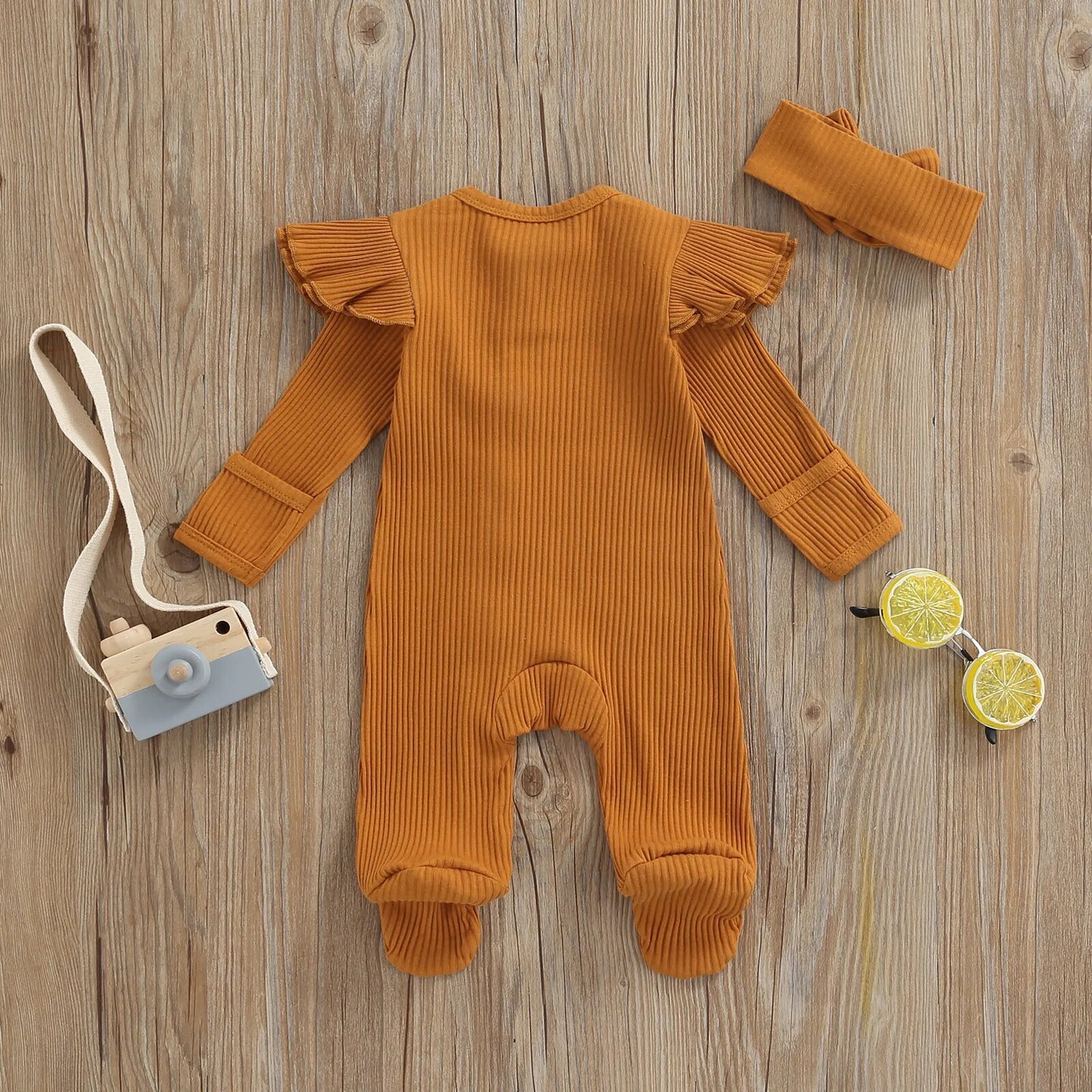 Ribbed Long Sleeve Zipper Jumpsuit