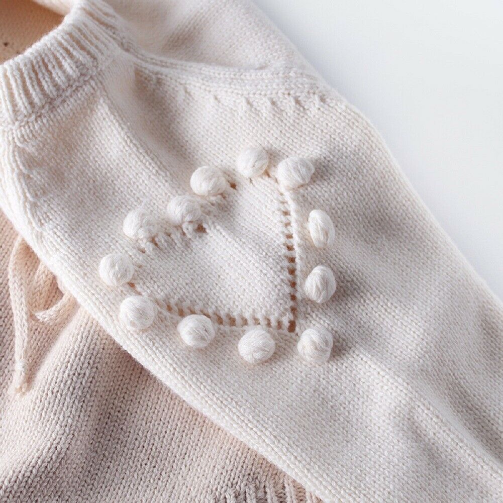 Lovely Heart Knitted Romper