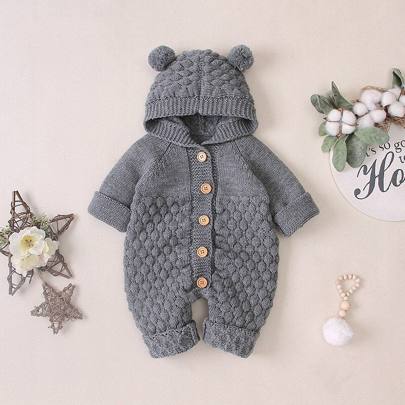 Baby Bear Knitted Jumpsuit