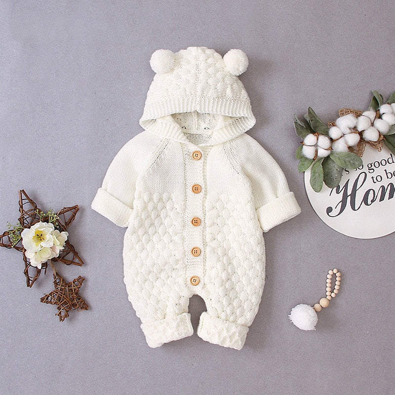 Baby Bear Knitted Jumpsuit