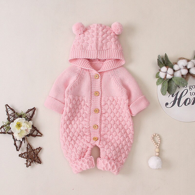 Baby Bear Knitted Jumpsuit