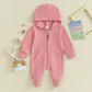 Zipper Hooded Jumpsuit