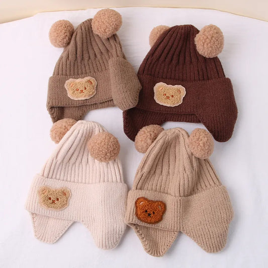 Bear Pompom Beanie