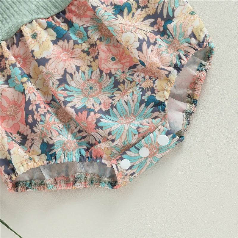 Summer Floral One Shoulder Romper