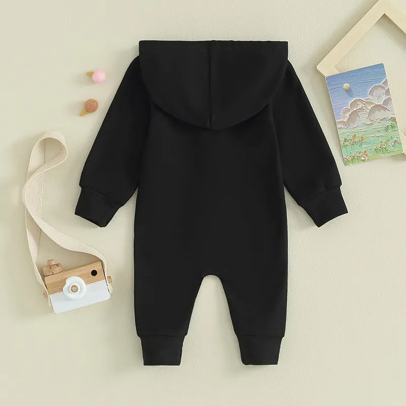 Zipper Hooded Jumpsuit