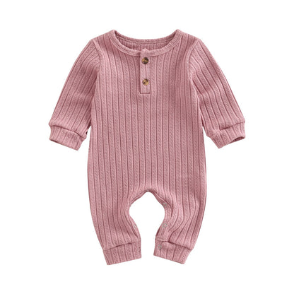 Solid O-Neck Jumpsuit