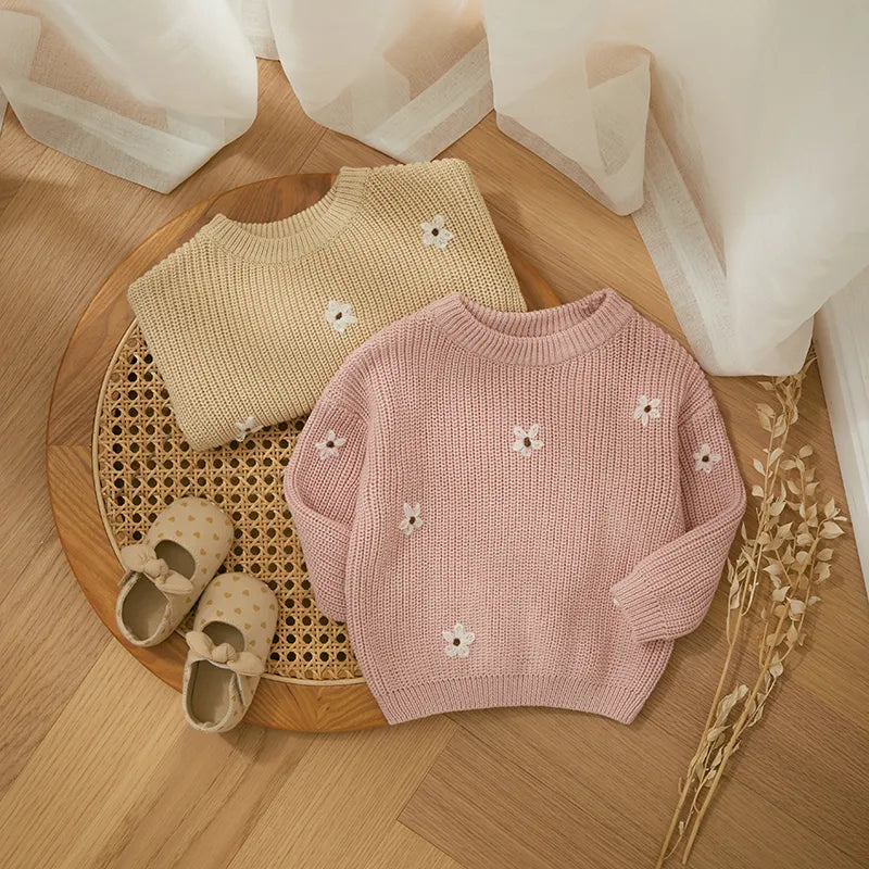 Flower Knit Sweater