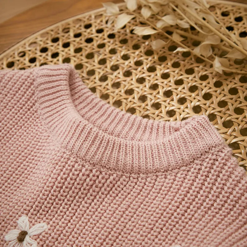 Flower Knit Sweater