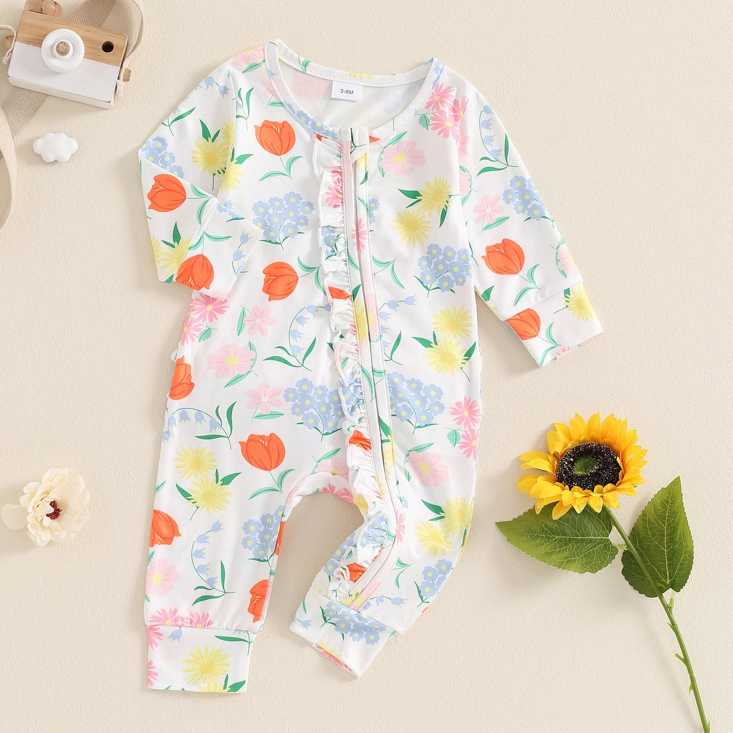 Floral Zip Up