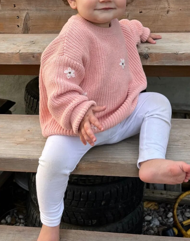 Flower Knit Sweater