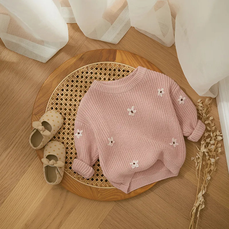 Flower Knit Sweater