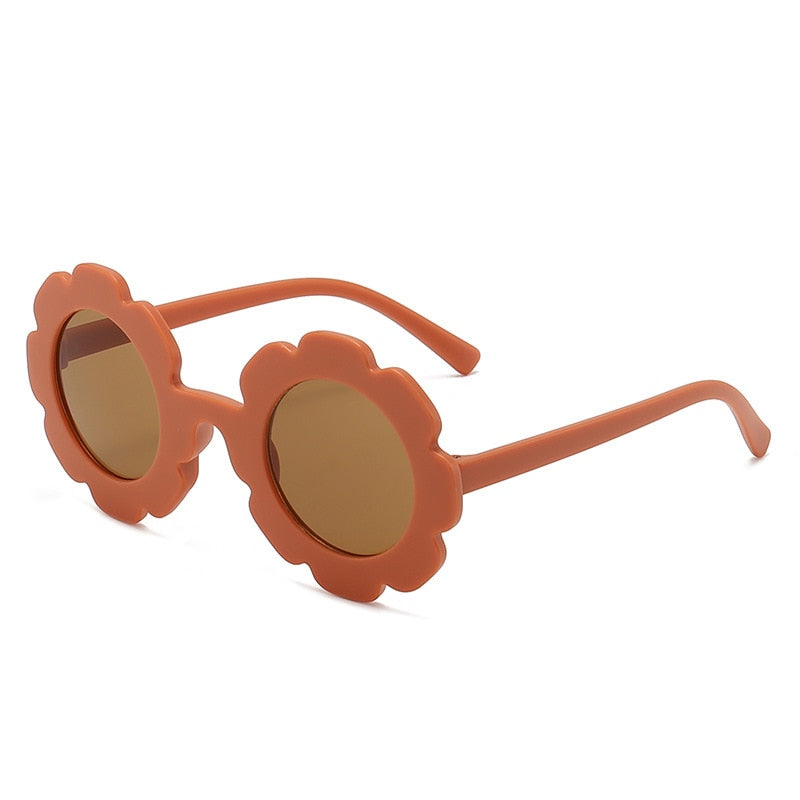 Girls Sunflower Round Sunglasses