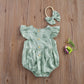 Ruffle Short Sleeve Romper