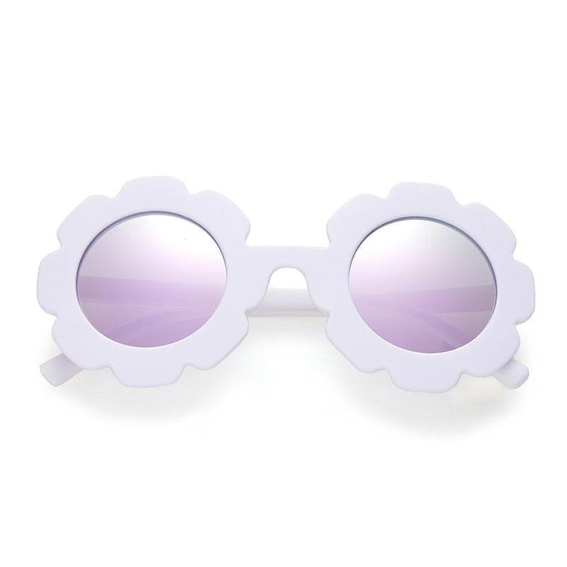 Girls Sunflower Round Sunglasses